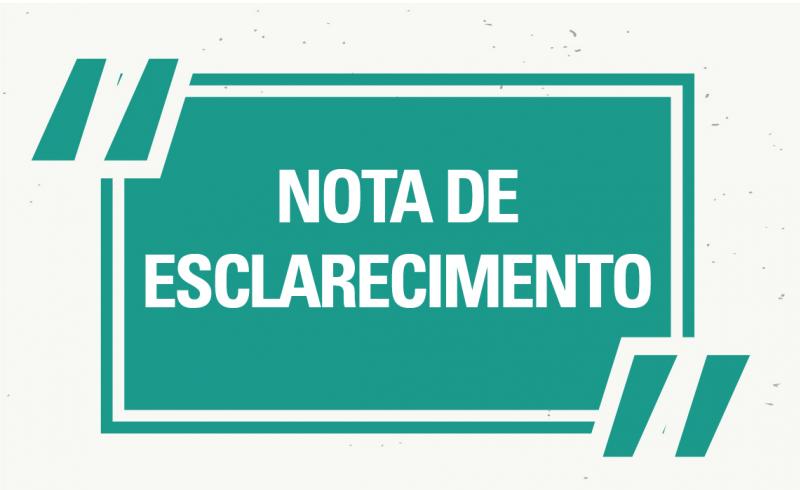 Nota de Esclarecimento